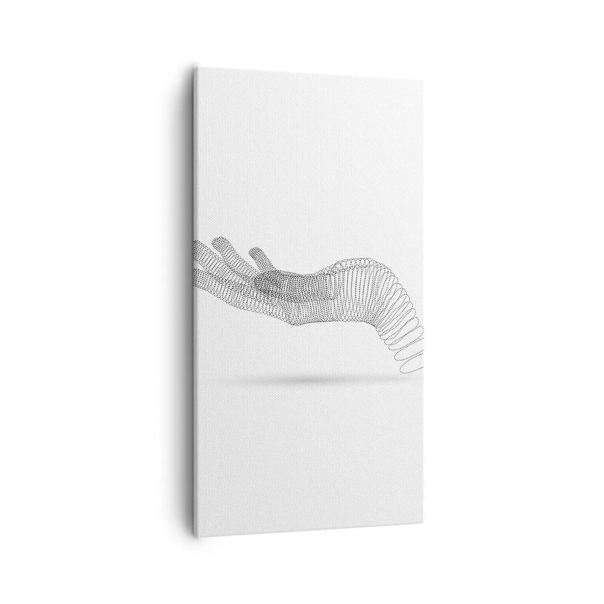 Lærredstryk - Billede på lærred - Fjedrende hånd - 55x100 cm