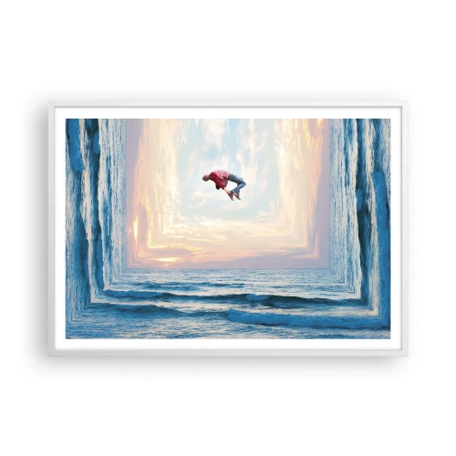 Plakat i hvid ramme - Til en anden dimension - 100x70 cm