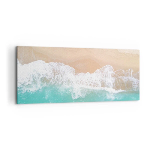 Lærredstryk - Billede på lærred - Kærlig berøring - 100x40 cm