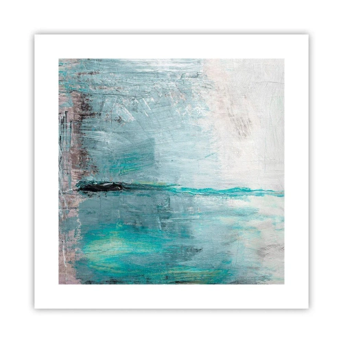 Plakat - Horisontalt med blå farve - 40x40 cm