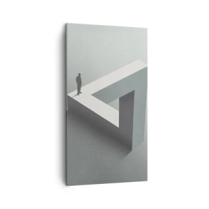 Lærredstryk - Billede på lærred - Og dog er det muligt - 45x80 cm