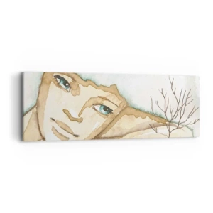 Lærredstryk - Billede på lærred - Poesiens træ vokser ud af stilheden - 90x30 cm