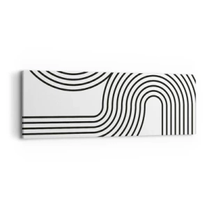 Lærredstryk - Billede på lærred - På en kurve - 90x30 cm