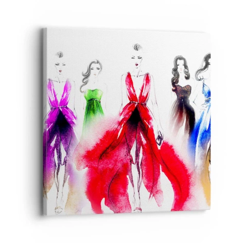 Lærredstryk - Billede på lærred - Stemninger til outfits - 30x30 cm