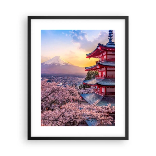Plakat i sort ramme - Essensen af den japanske ånd - 40x50 cm