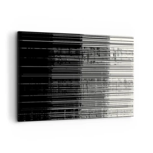 Lærredstryk - Billede på lærred - Bølger og vibrationer - 120x80 cm