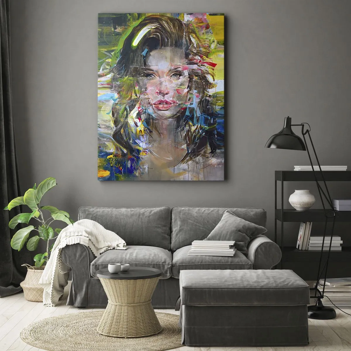 Lærredstryk - Billede på lærred - Bag lufttæppet - 70x100 cm