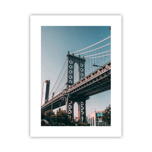 Plakat - Over byens bølger - 30x40 cm