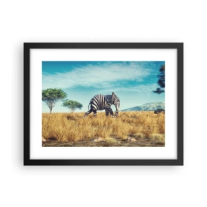 Plakat i sort ramme - Grå er ikke længere på mode - 40x30 cm