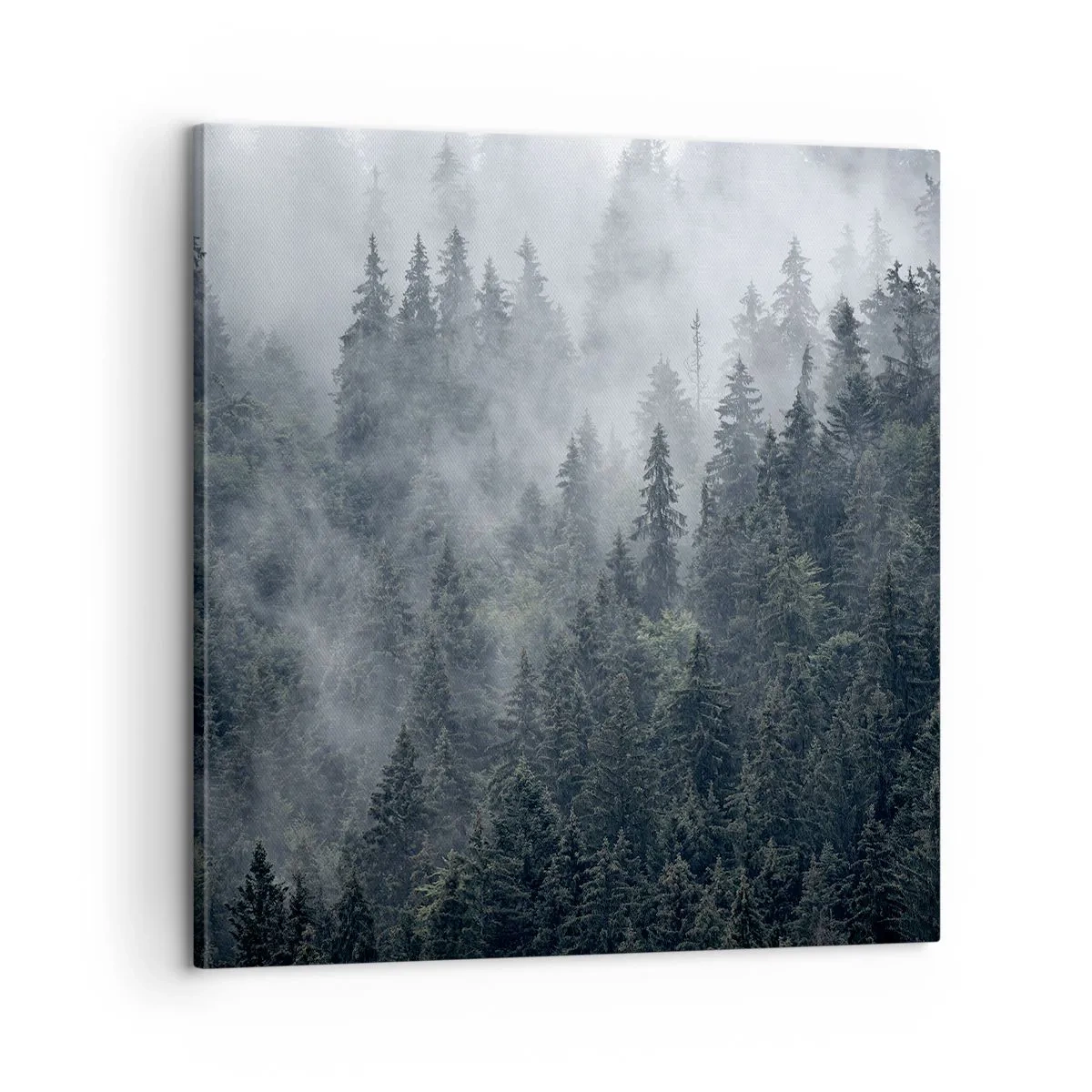 Lærredstryk - Billede på lærred - Skovens daggry - 60x60 cm