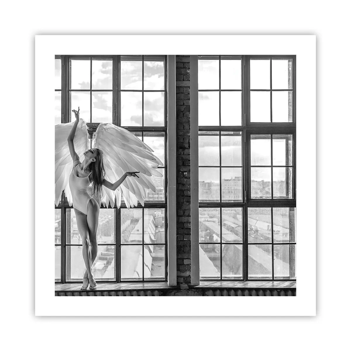 Plakat - Englenes by? - 50x50 cm