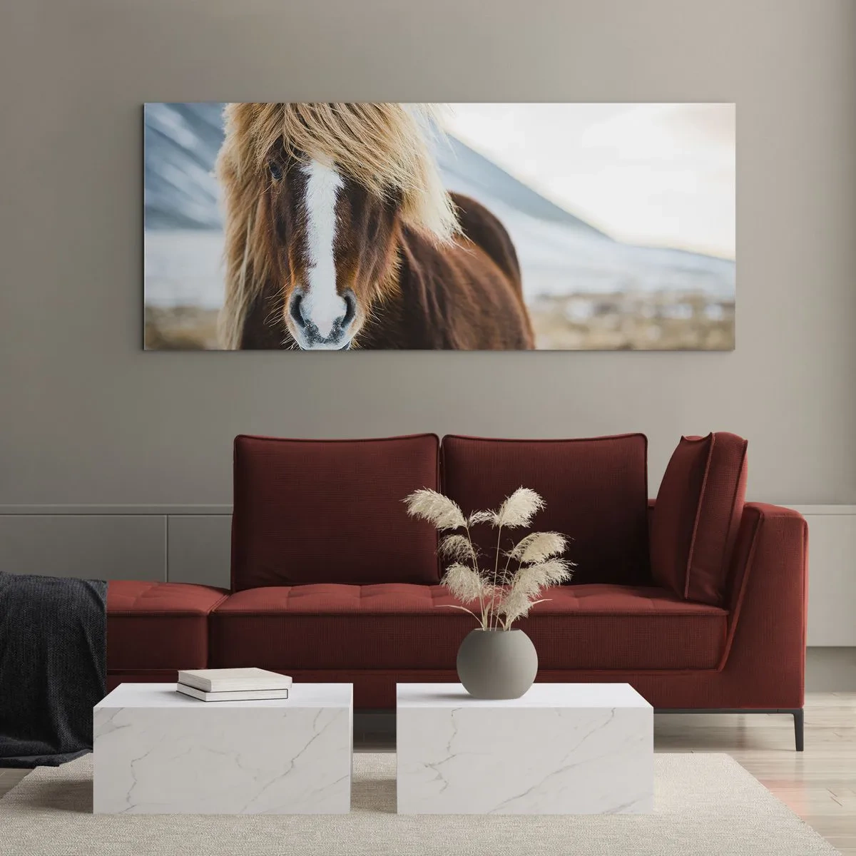 Billede på glas - Kan du mærke friheden? - 100x40 cm