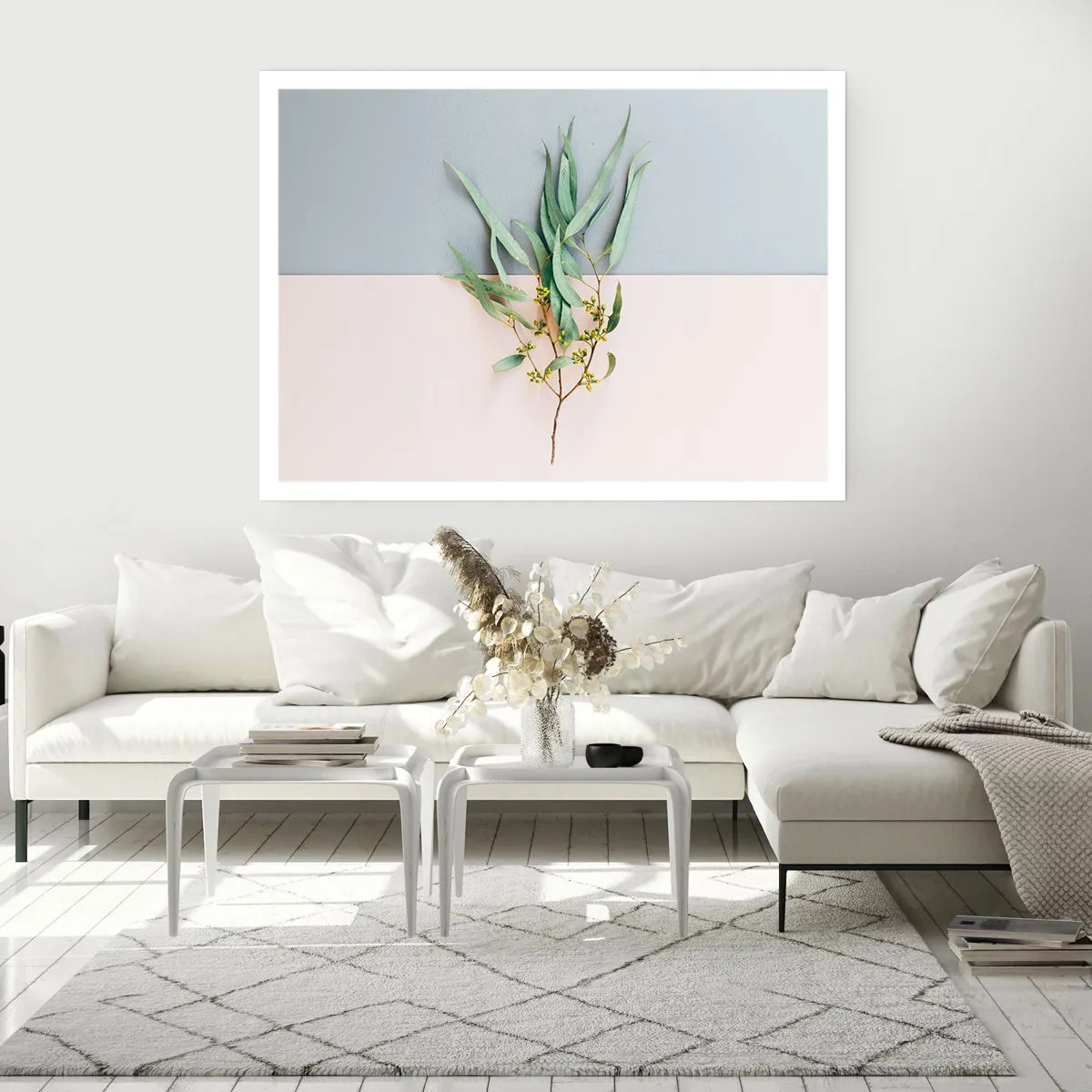 Plakat - Pastelfarvernes subtilitet - 100x70 cm