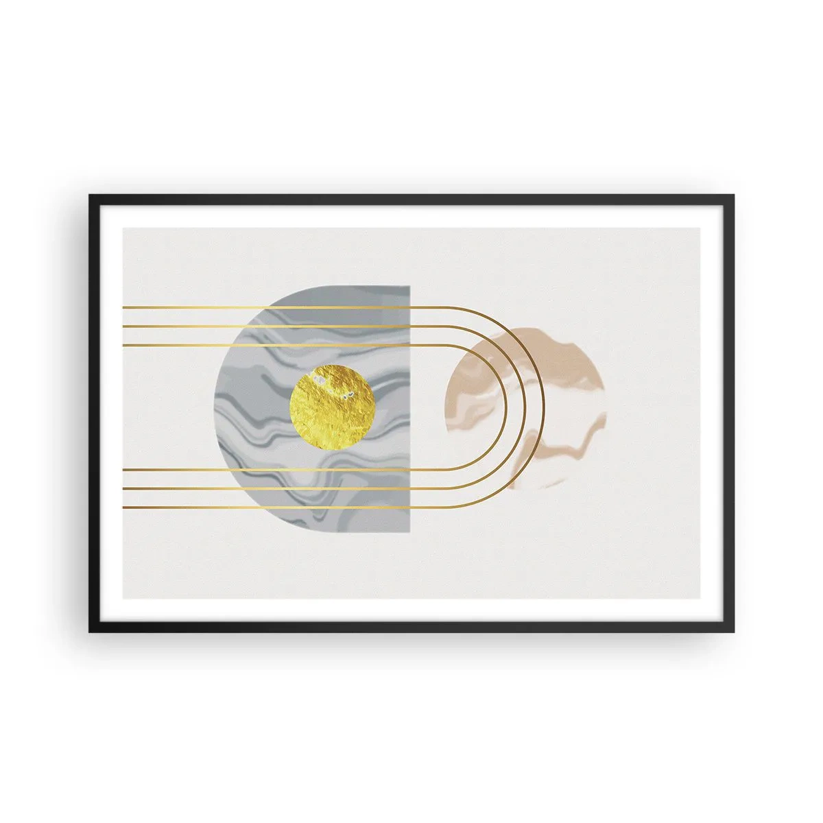 Plakat i sort ramme - Lysstyrke og udstråling - 91x61 cm