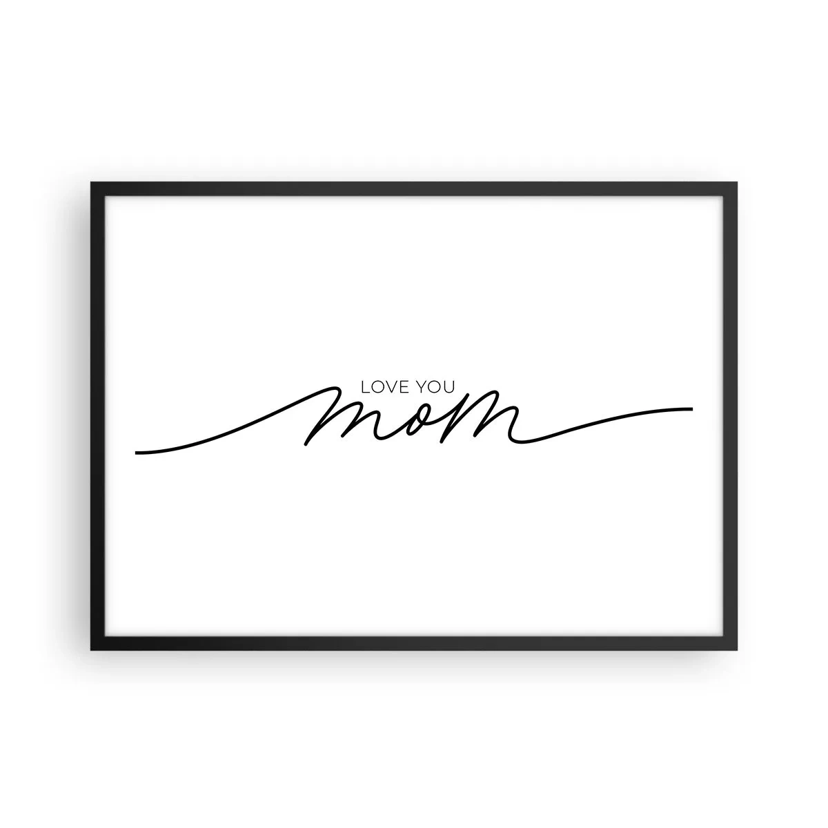 Plakat i sort ramme - Stor følelse - 70x50 cm