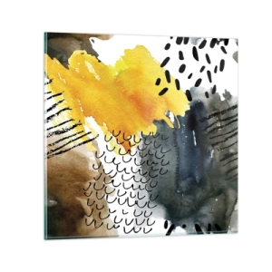 Billede på glas - Et møde mellem elementerne - 30x30 cm