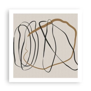 Plakat - Komposition - dans i besiddelse - 60x60 cm