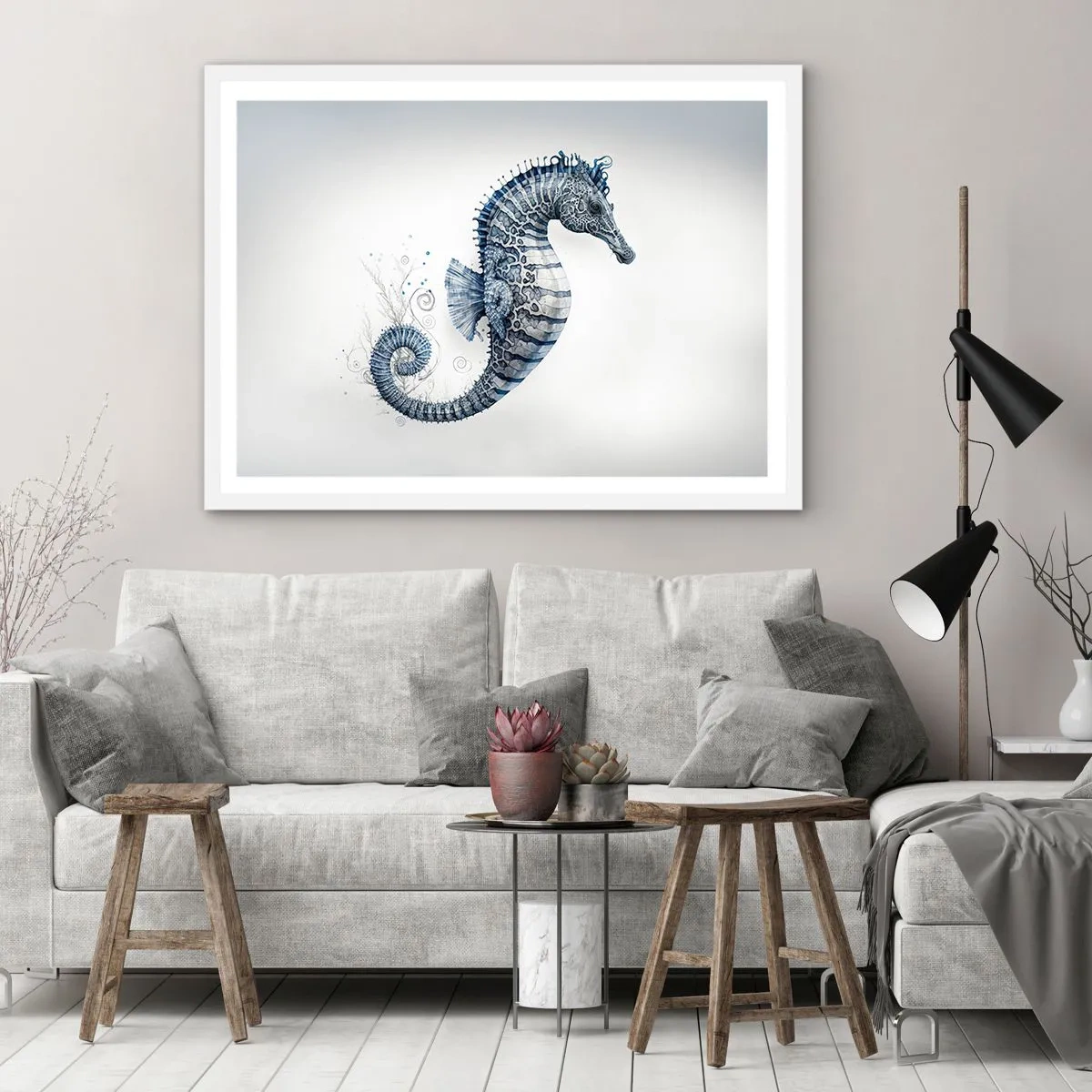 Plakat i hvid ramme - En subtil vittighed fra naturen - 70x50 cm