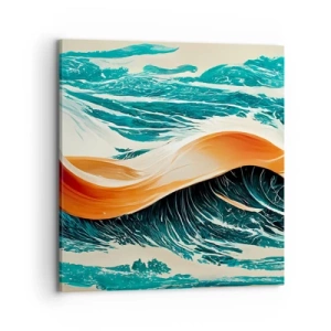 Lærredstryk - Billede på lærred - Surferens drøm - 70x70 cm