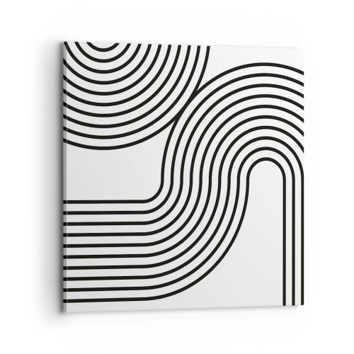 Lærredstryk - Billede på lærred - På en kurve - 70x70 cm