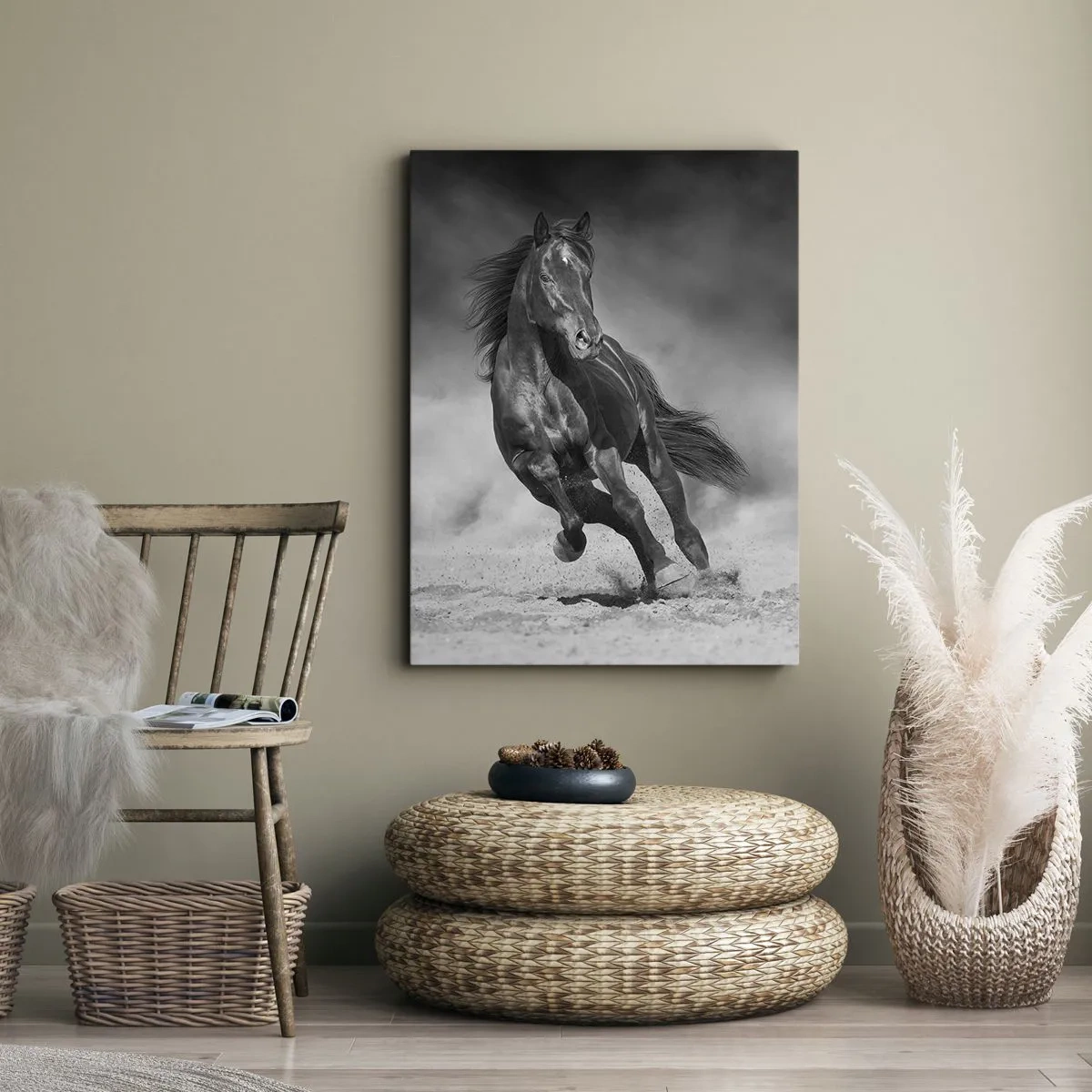 Lærredstryk - Billede på lærred - Værdig til emiren selv - 50x70 cm