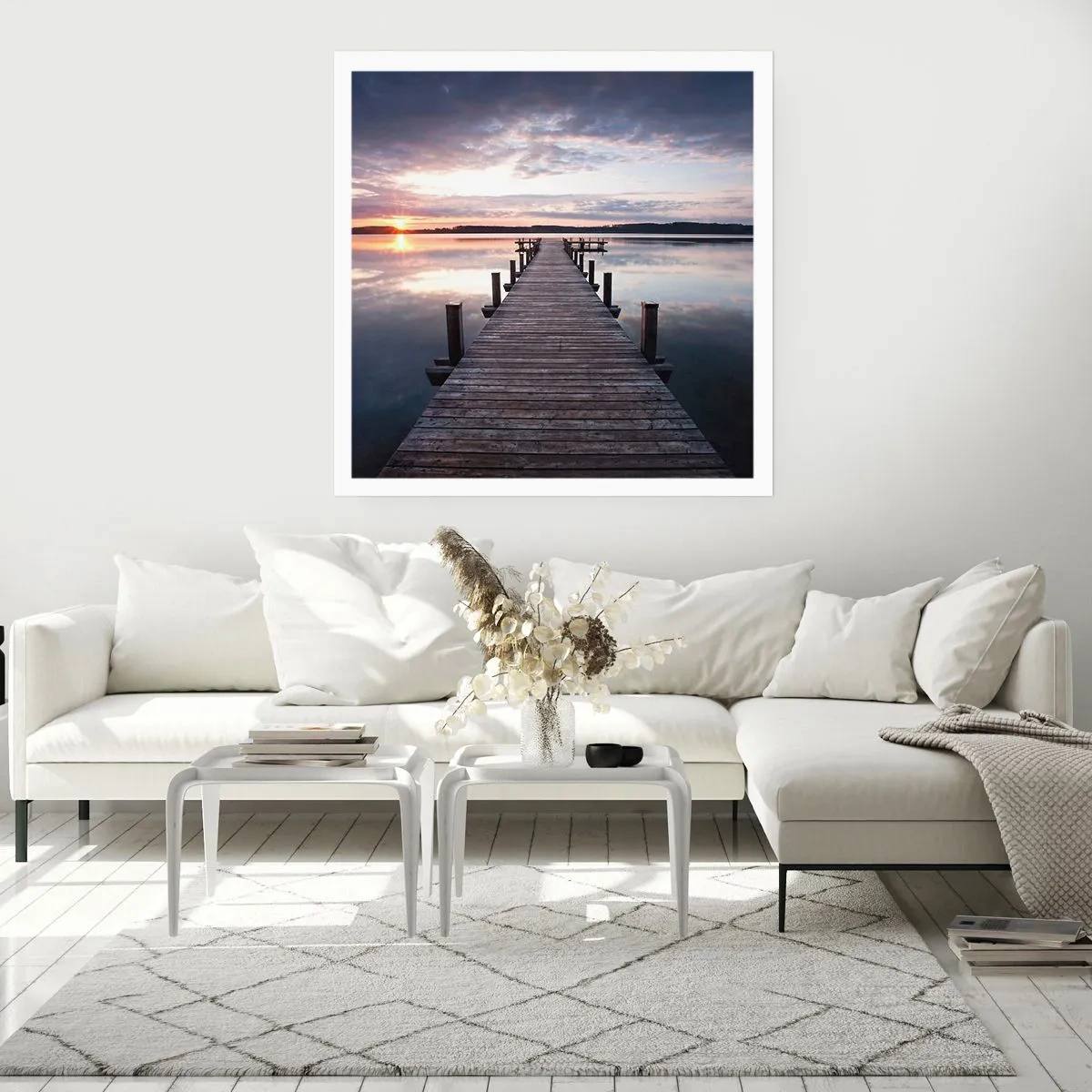 Plakat - Den tavse grænse mellem dag og nat - 50x50 cm