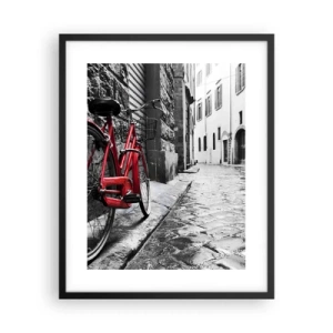 Plakat i sort ramme - Ægte skønhed ældes ikke - 40x50 cm