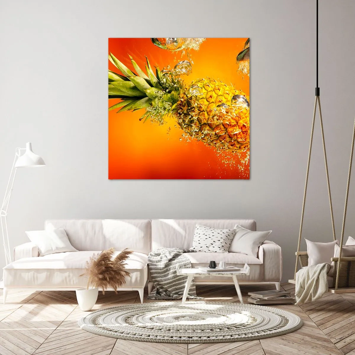 Lærredstryk - Billede på lærred - Tropisk saftig friskhed - 70x70 cm