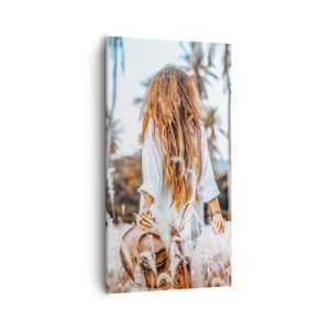 Lærredstryk - Billede på lærred - Født af græsdun - 55x100 cm