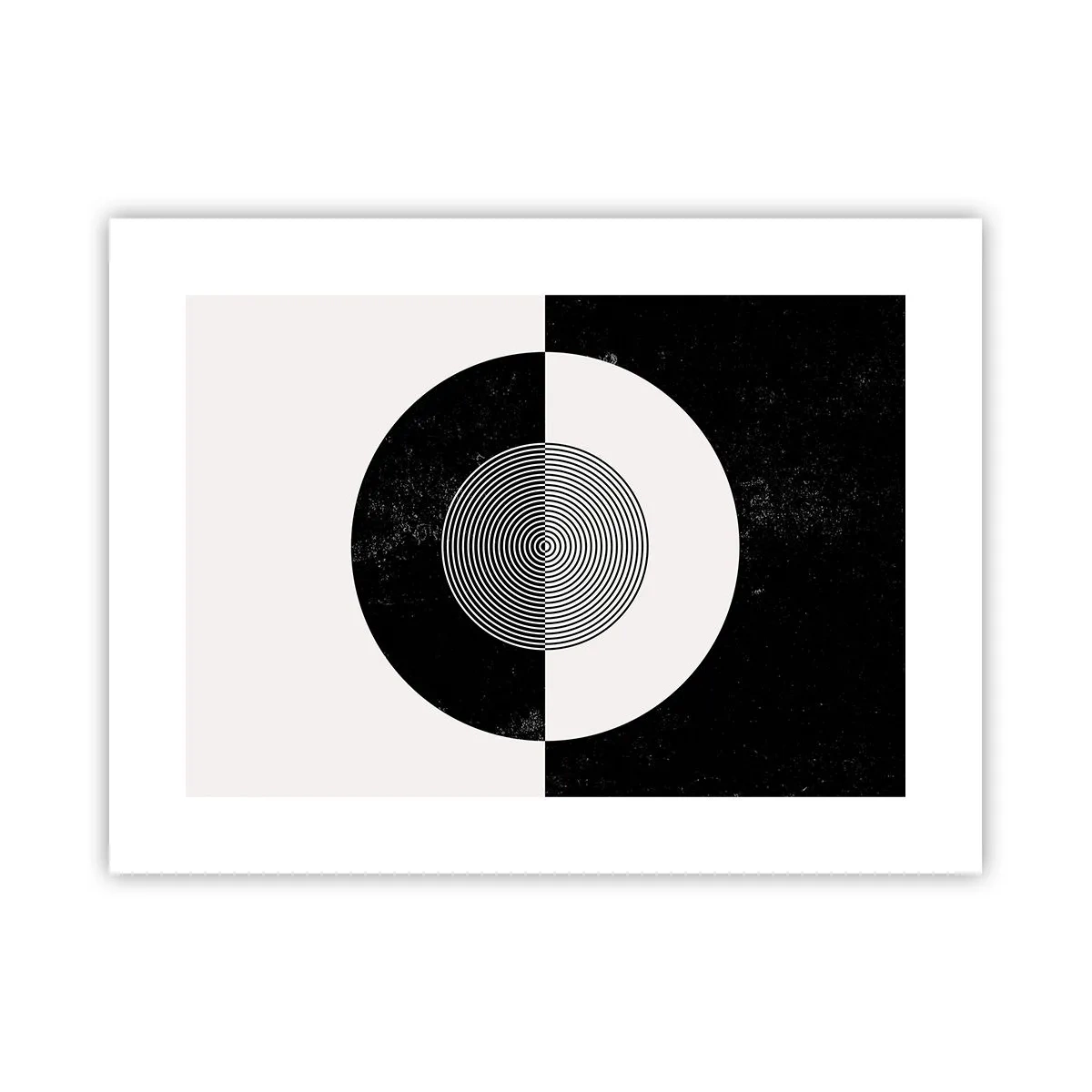 Plakat - Harmoni i sort og hvidt - 40x30 cm