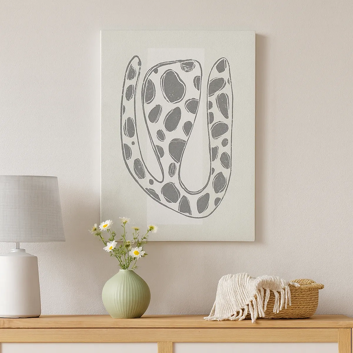 Lærredstryk - Billede på lærred - Bizart væsen - 50x70 cm