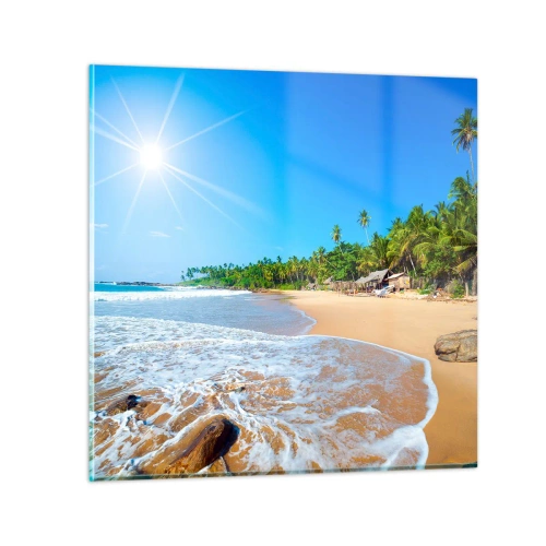 Billede på glas - Et eksotisk sted for dig - 30x30 cm