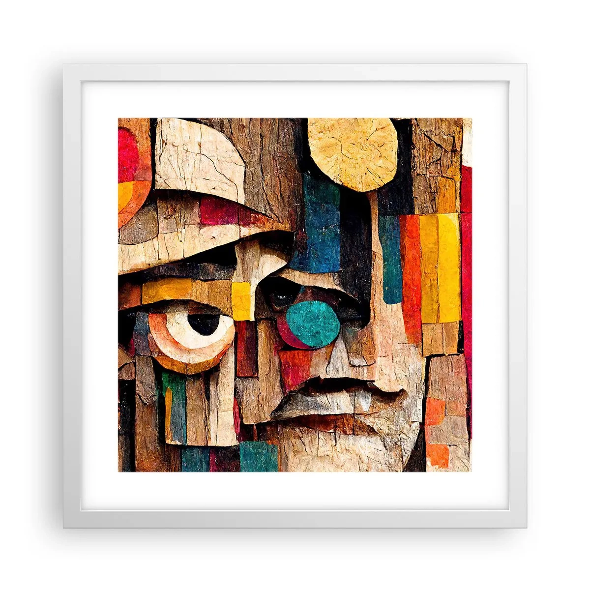 Plakat i hvid ramme - Jeg kan se dig... - 40x40 cm