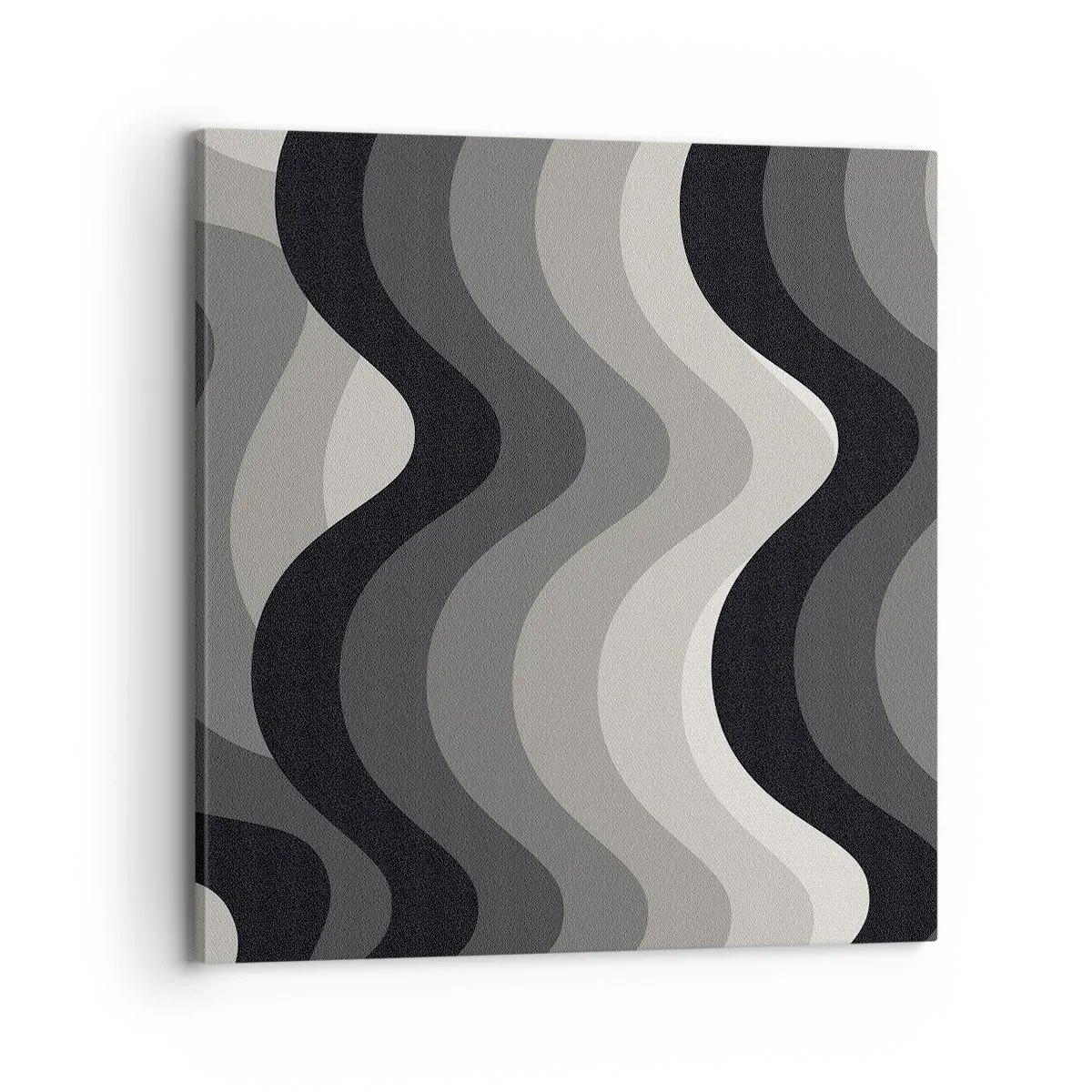 Lærredstryk - Billede på lærred - Bølge efter bølge - 70x70 cm