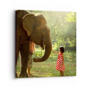 Lærredstryk - Billede på lærred - Venskabets kraft - 30x30 cm