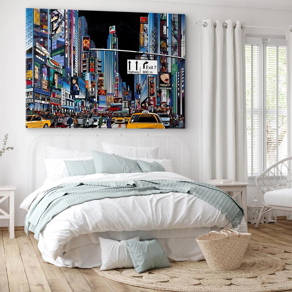 Lærredstryk - Billede på lærred - En komisk stor aften - 120x80 cm