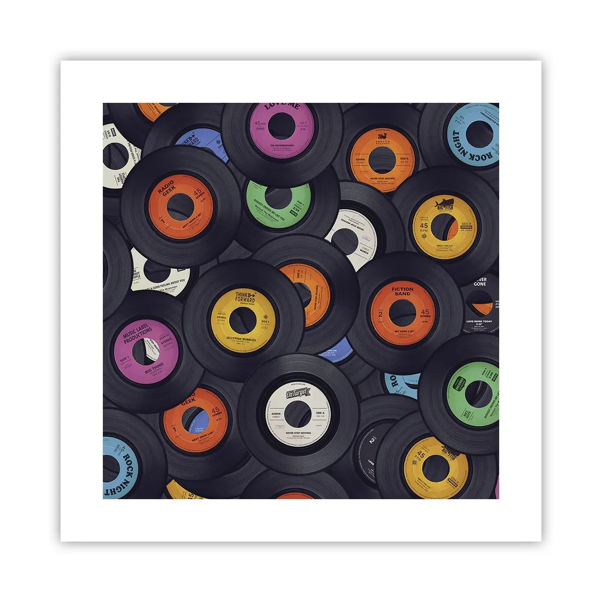 Plakat - Farver fra klassikerne - 40x40 cm