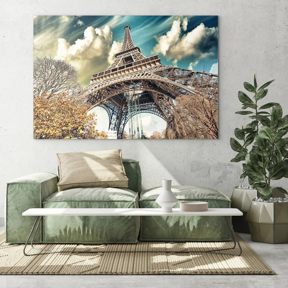 Billede på glas - Og i efteråret i Paris... - 120x80 cm