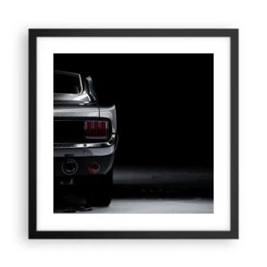 Plakat i sort ramme - Klassisk charme - 40x40 cm