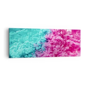 Lærredstryk - Billede på lærred - Et afgørende sammenstød - 140x50 cm