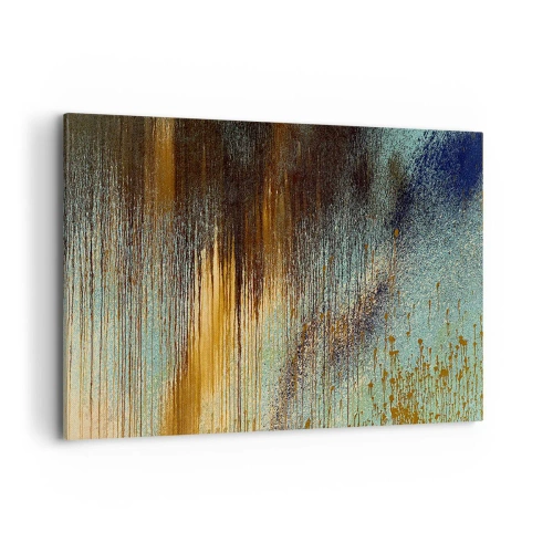 Lærredstryk - Billede på lærred - En utilsigtet farverig komposition - 100x70 cm