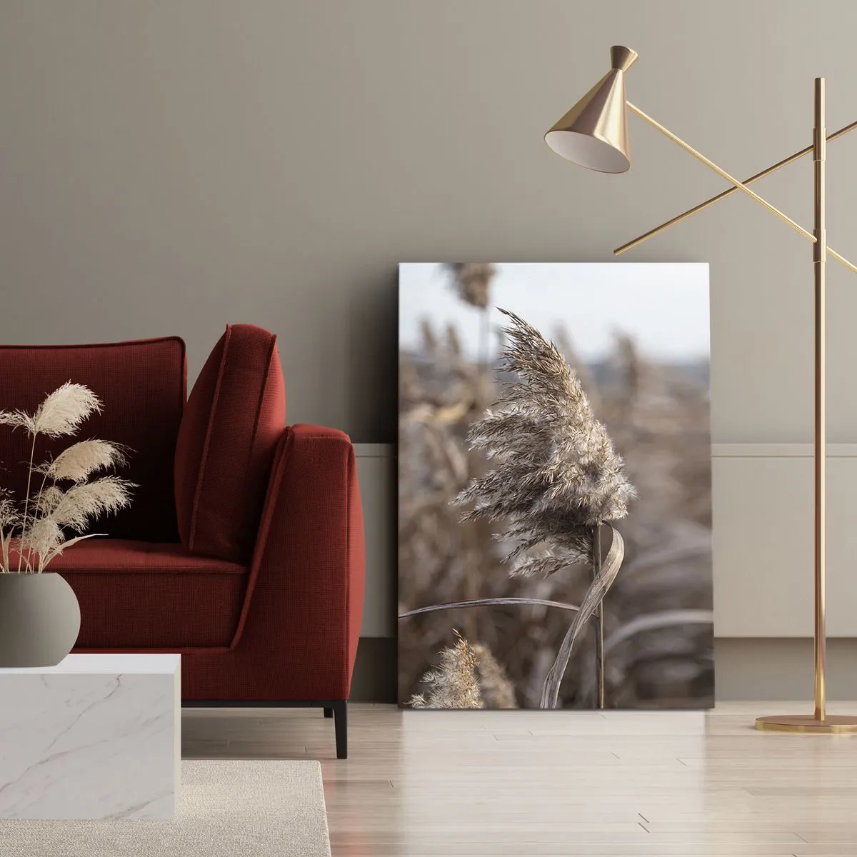 Lærredstryk - Billede på lærred - Tid til at flyve væk med vinden - 55x100 cm