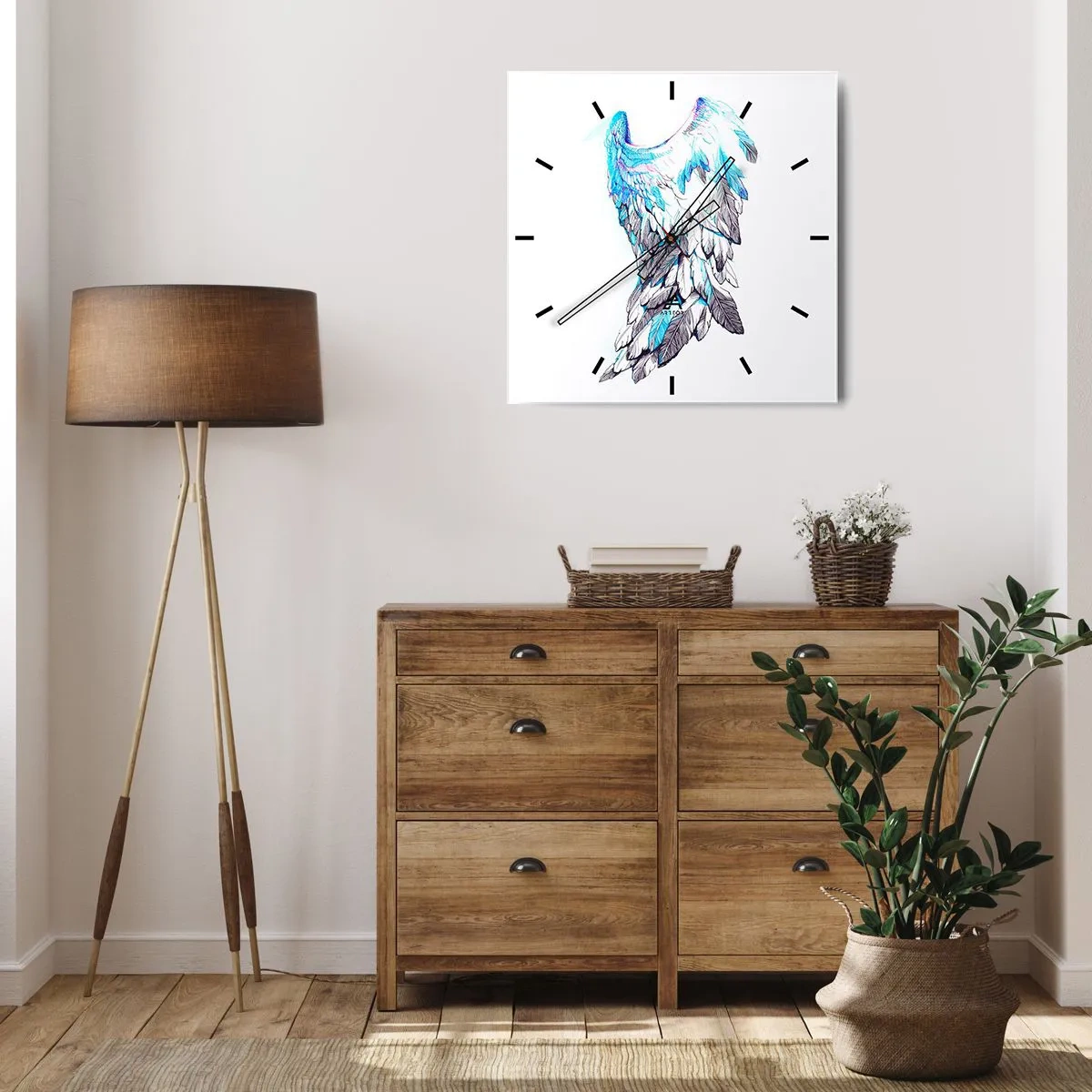 Vægur, Uret - Jeg har brug for vinger - 30x30 cm