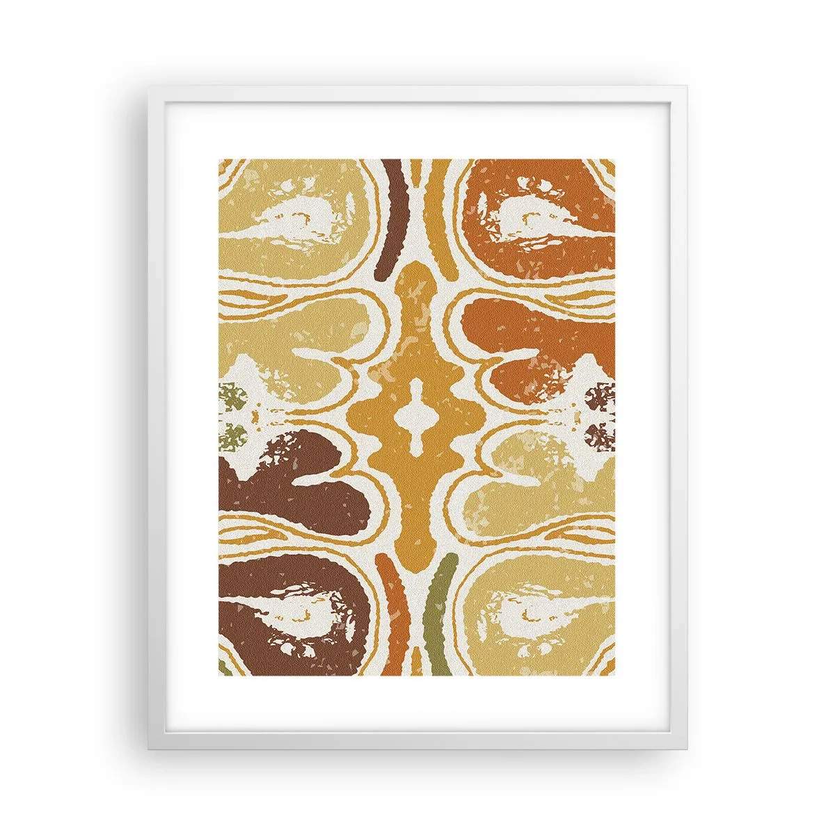 Plakat i hvid ramme - Sentimental abstraktion - 40x50 cm