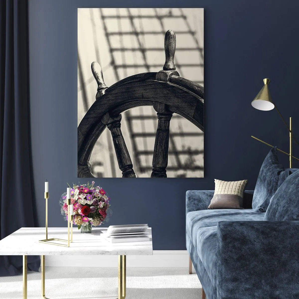 Billede på glas - Historier om havet - 80x120 cm