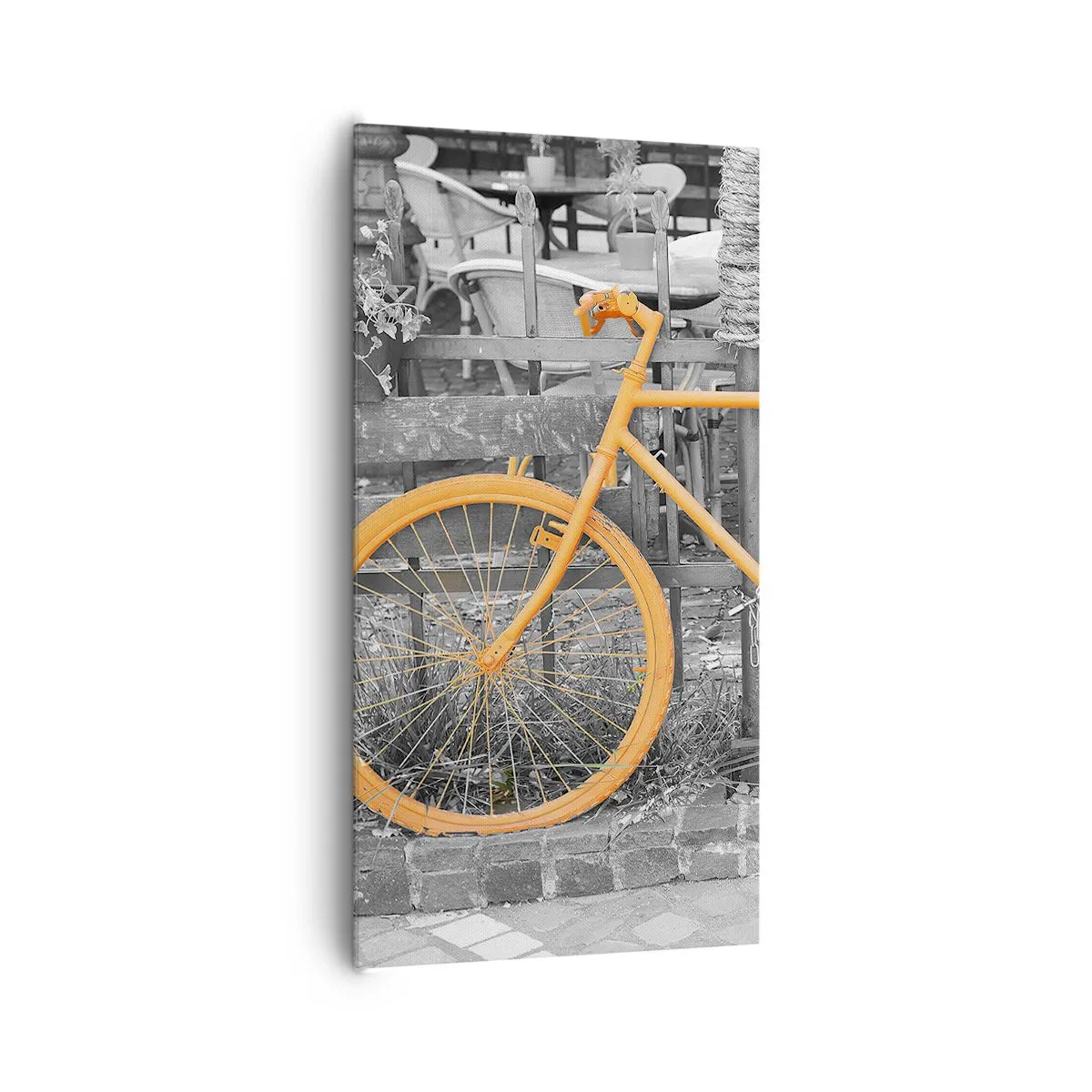 Lærredstryk - Billede på lærred - Gå, jeg venter her - 65x120 cm