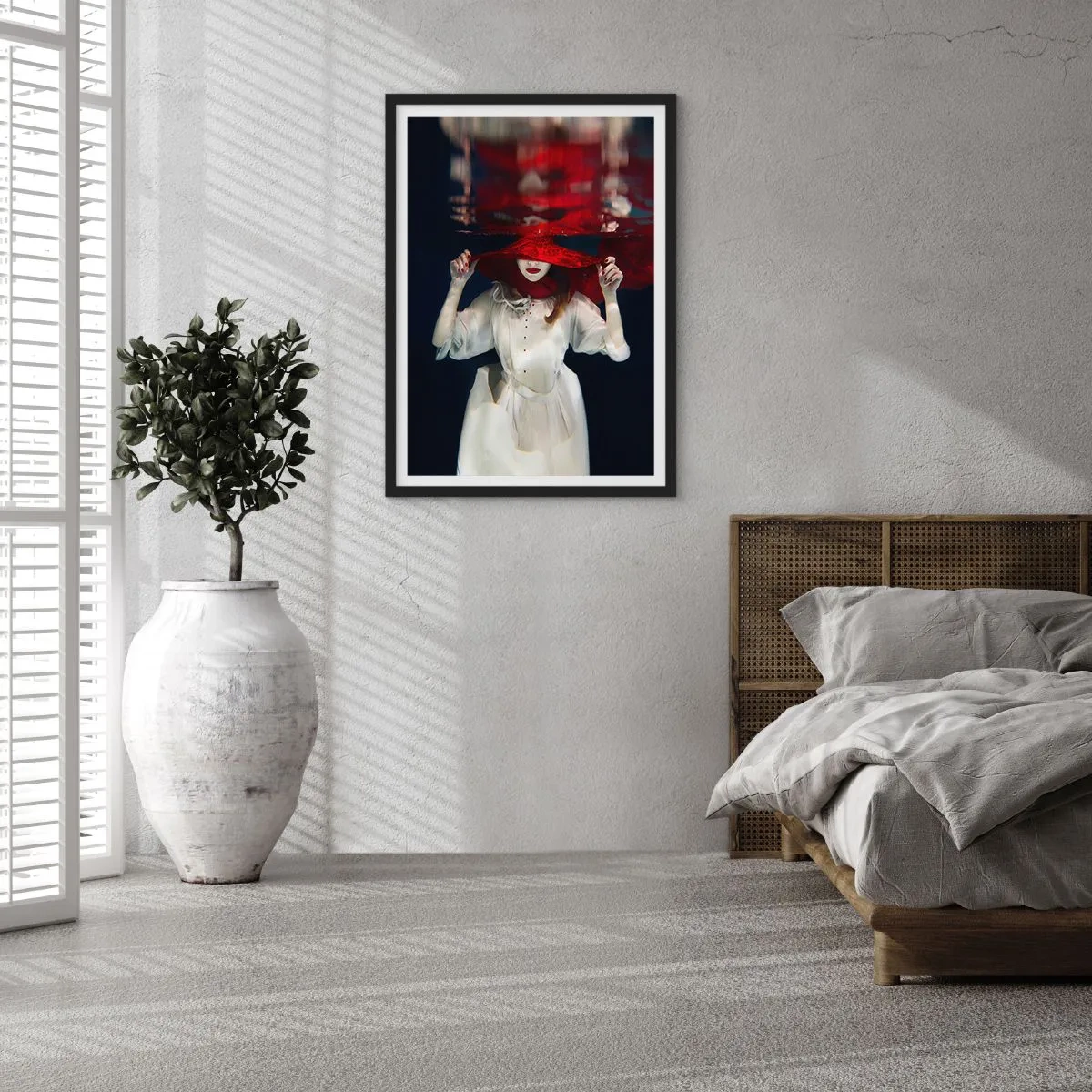 Plakat i sort ramme - Vidunderkvinden - 40x50 cm