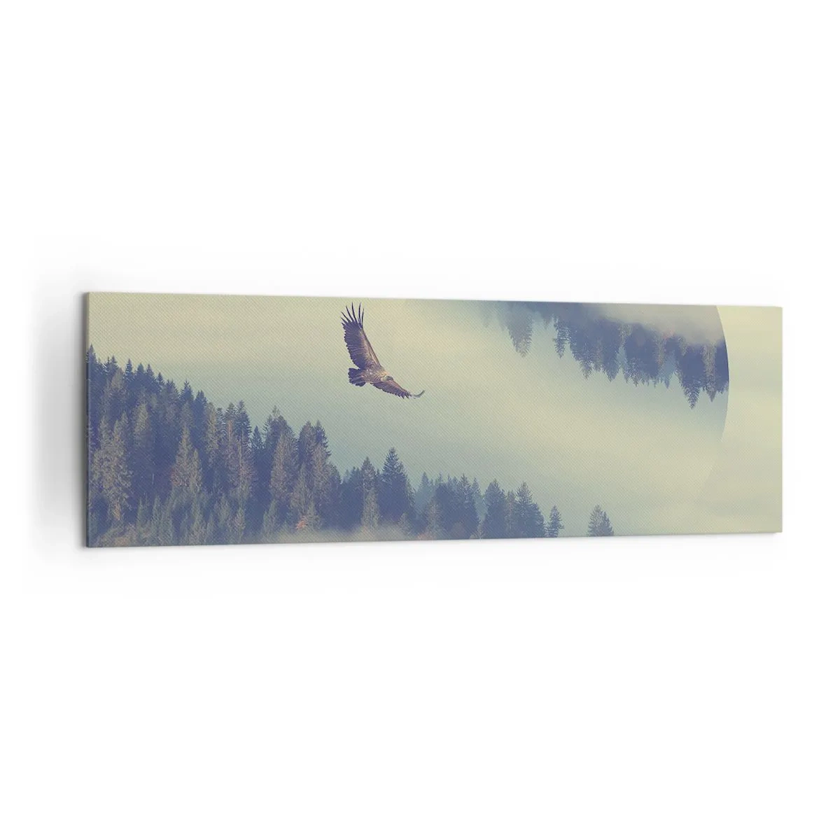 Lærredstryk - Billede på lærred - Jeg så en ørnes skygge - 160x50 cm