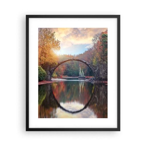 Plakat i sort ramme - På den anden side af spejlet - 40x50 cm