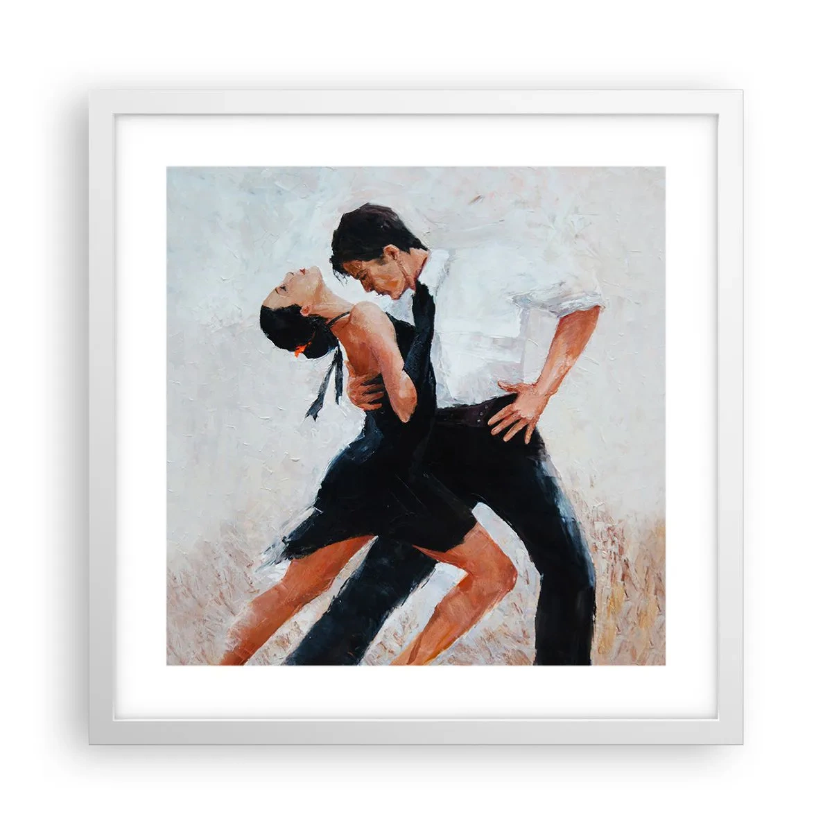 Plakat i hvid ramme - Mine drømmes tango - 40x40 cm